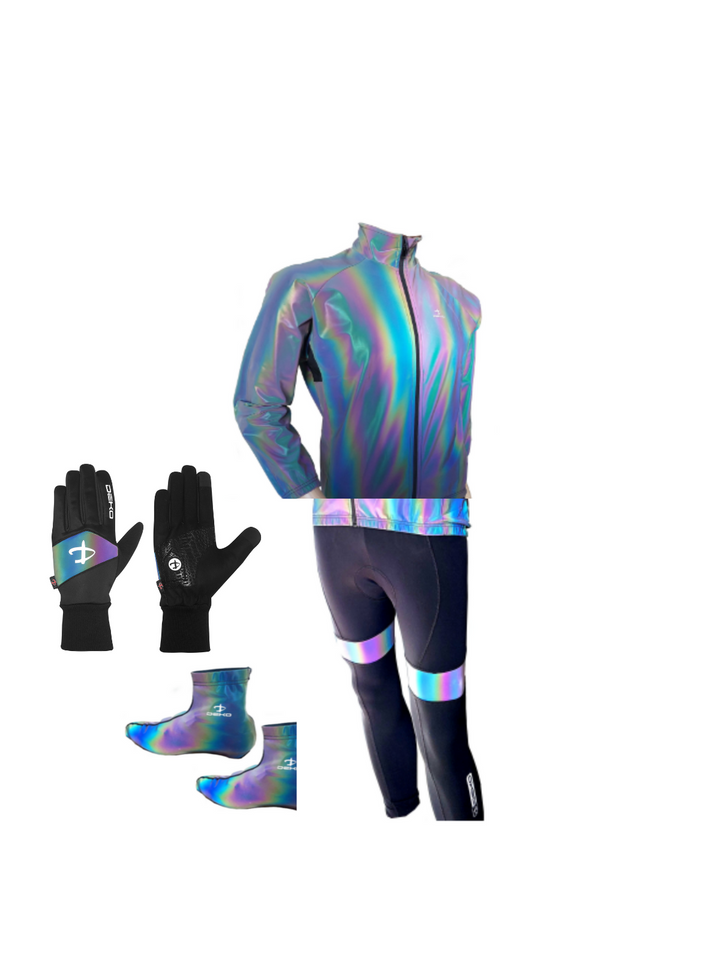 completo ciclismo Deko invernale Iridescente