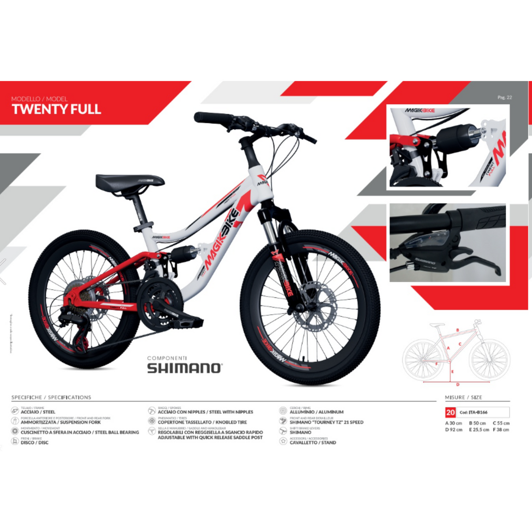 Bicicletta bambino Magik Bike 20" Full B166