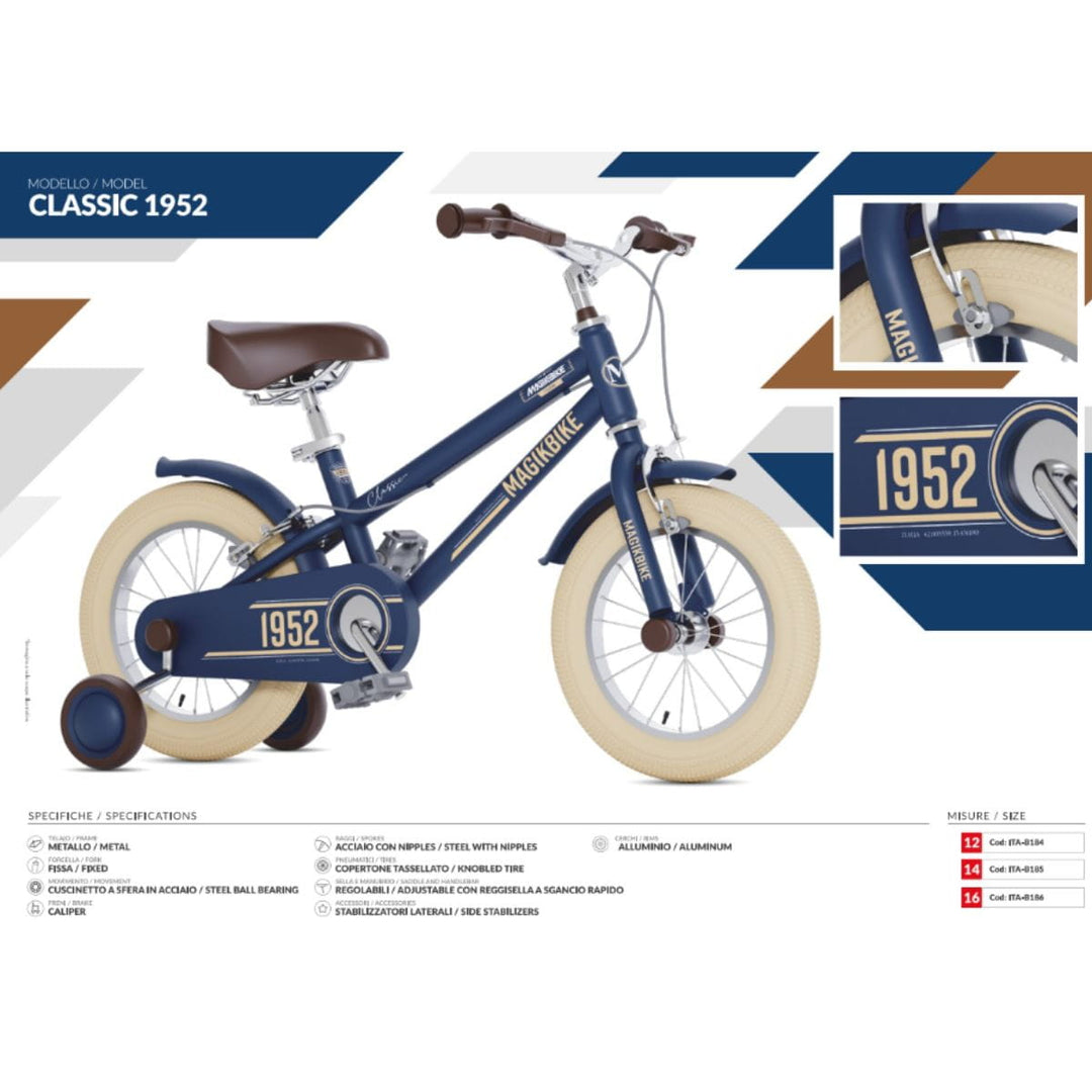 Magik Bike 14" Classic 1952 Vintage bici bimbo