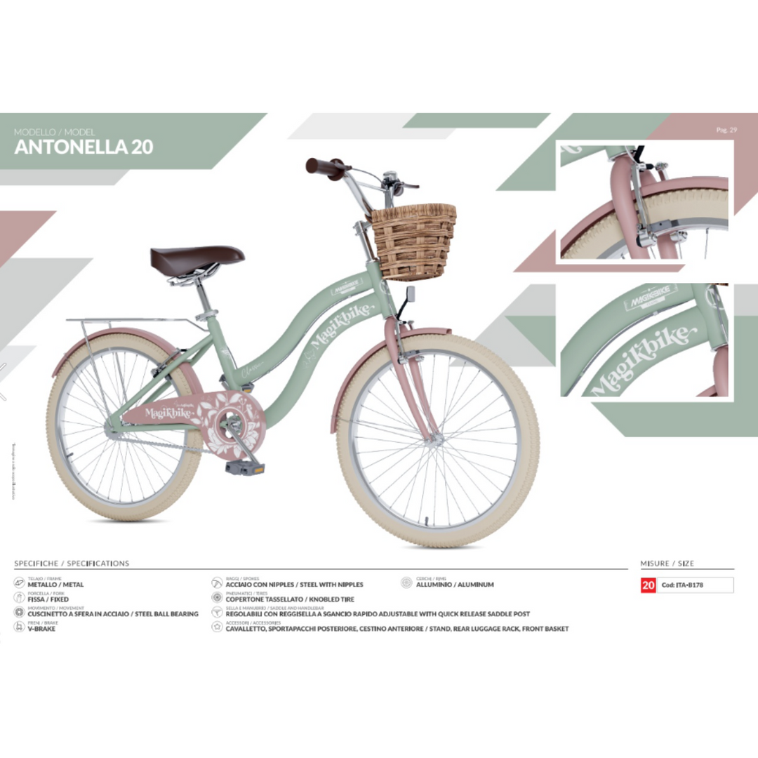 Bicicletta Magik Bike da passeggio bimba 20" Antonella