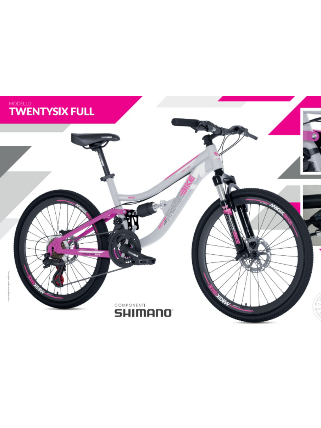 Bicicletta Magik Bike mtb donna modello Full 26" B141