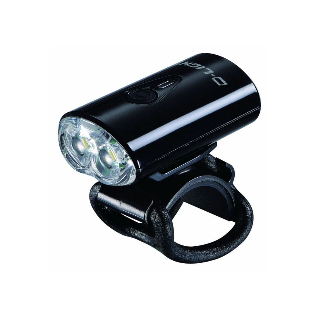 Fanale anteriore D-LIGHT ricaric. USB CG-211W2-BK 2x0.5W